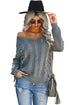Love Letters Cable Knit Lace Up Sweater